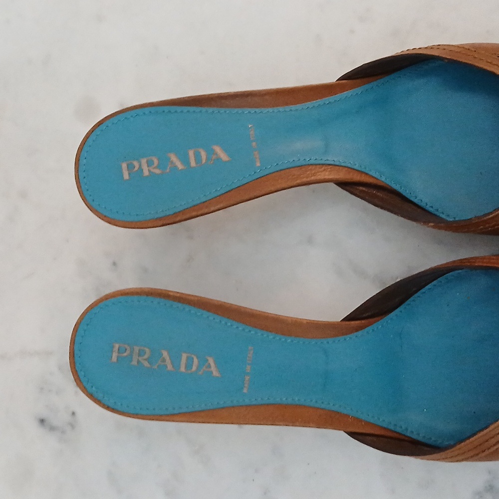 Prada Brown Leather Women's Shoes - Picture 4 of 9